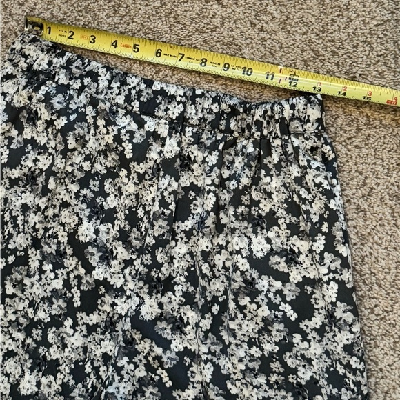 Zara Trafaluc Floral Jogger Pants M | Y2K Silky Lounge Elastic Waist - Picture 10 of 14